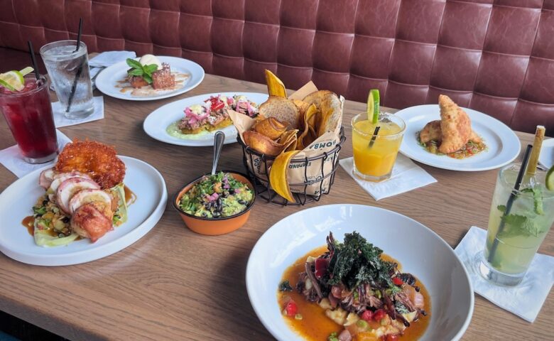 various food dishes on a table